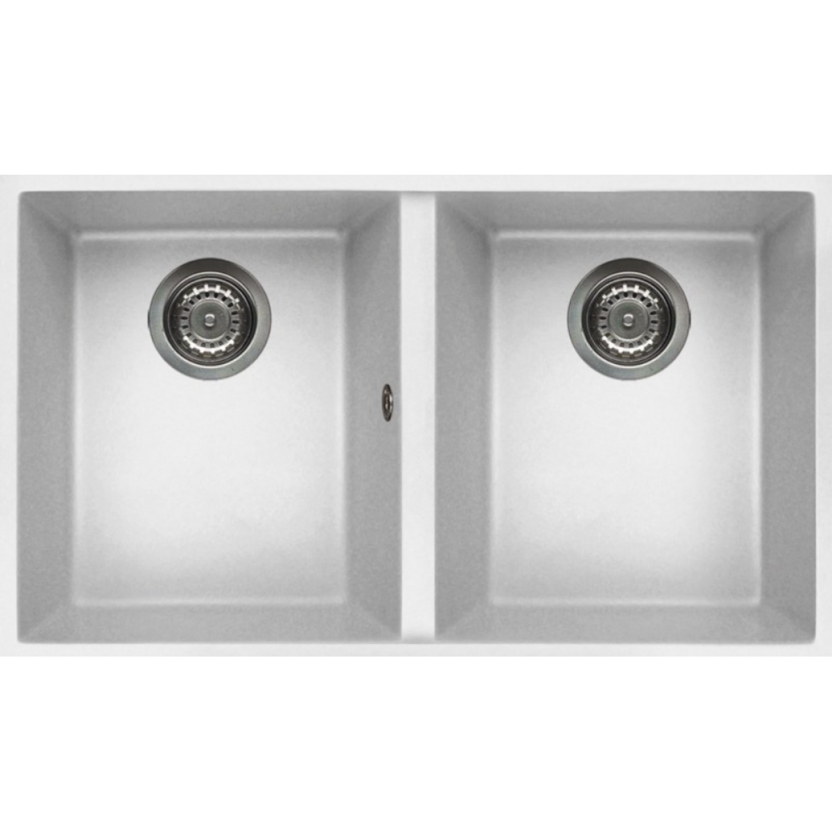 Elleci QUADRA350U 白色花崗岩廚房台下石盆